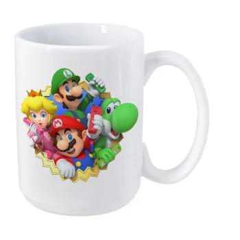 Super mario and Friends, Κούπα Mega, κεραμική, 450ml