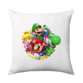 Super mario and Friends, Sofa cushion 40x40cm includes filling