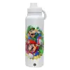 1L Stainless Steel Thermal Bottle with Phone Holder & Double Wall Insulation