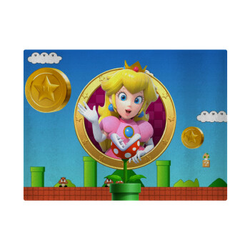 Princess Peach Toadstool, Επιφάνεια κοπής γυάλινη (38x28cm)