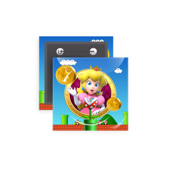 Princess Peach Toadstool, Κονκάρδα παραμάνα τετράγωνη 5x5cm