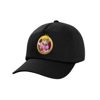 Princess Peach Toadstool, Καπέλο Ενηλίκων Baseball, 100% Βαμβακερό,  Μαύρο (ΒΑΜΒΑΚΕΡΟ, ΕΝΗΛΙΚΩΝ, UNISEX, ONE SIZE)