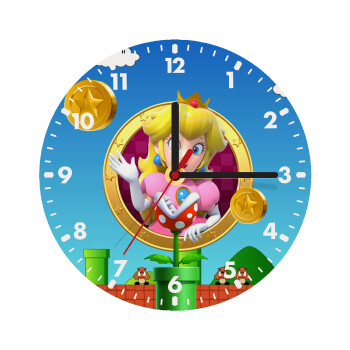 Princess Peach Toadstool, Wooden wall clock (20cm)