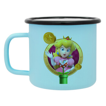 Princess Peach Toadstool, Κούπα Μεταλλική εμαγιέ ΜΑΤ σιέλ 360ml