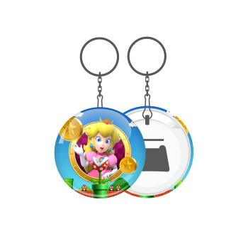 Princess Peach Toadstool, Μπρελόκ μεταλλικό 5cm με ανοιχτήρι