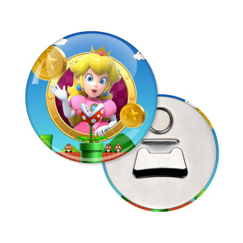 Princess Peach Toadstool, Μαγνητάκι και ανοιχτήρι μπύρας στρογγυλό διάστασης 5,9cm
