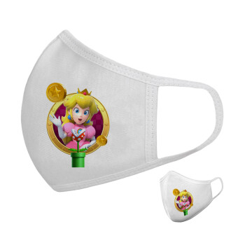 Princess Peach Toadstool, Μάσκα υφασμάτινη υψηλής άνεσης παιδική (Δώρο πλαστική θήκη)