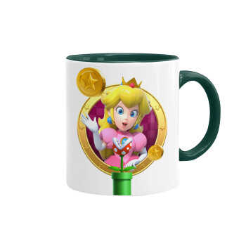 Princess Peach Toadstool, Mug colored green, ceramic, 330ml