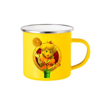 Princess Peach Toadstool, Yellow Enamel Metallic Cup 360ml