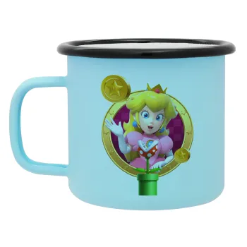 Princess Peach Toadstool, Κούπα Μεταλλική εμαγιέ ΜΑΤ σιέλ 360ml