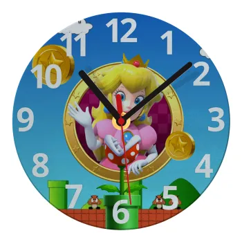 Princess Peach Toadstool, Ρολόι τοίχου γυάλινο (20cm)