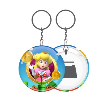 Princess Peach Toadstool, Μπρελόκ μεταλλικό 5cm με ανοιχτήρι