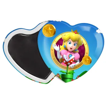 Princess Peach Toadstool, Μαγνητάκι καρδιά (57x52mm)