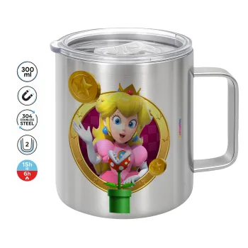 Princess Peach Toadstool, Mug Stainless steel double wall 300ml