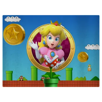 Princess Peach Toadstool, Επιφάνεια κοπής γυάλινη (38x28cm)