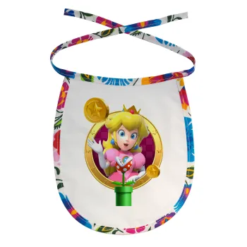 Princess Peach Toadstool, Σαλιάρα μωρού αλέκιαστη με κορδόνι Χρωματιστή