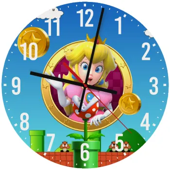 Princess Peach Toadstool, Ρολόι τοίχου ξύλινο (30cm)