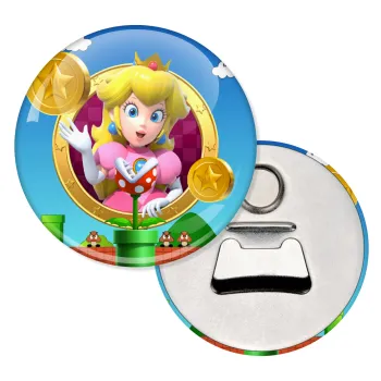Princess Peach Toadstool, Μαγνητάκι και ανοιχτήρι μπύρας στρογγυλό διάστασης 5,9cm