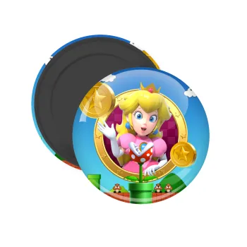 Princess Peach Toadstool, Μαγνητάκι ψυγείου στρογγυλό διάστασης 5cm