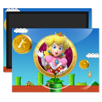 Princess Peach Toadstool, Ορθογώνιο μαγνητάκι ψυγείου διάστασης 9x6cm