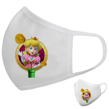 Princess Peach Toadstool, Μάσκα υφασμάτινη υψηλής άνεσης παιδική (Δώρο πλαστική θήκη)