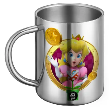 Princess Peach Toadstool, BIG Mug Stainless steel double wall (450ml)