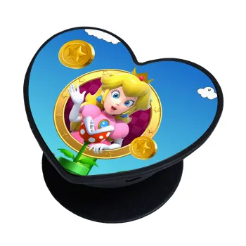 Princess Peach Toadstool, Phone Holders Stand  καρδιά Μαύρο Βάση Στήριξης Κινητού στο Χέρι