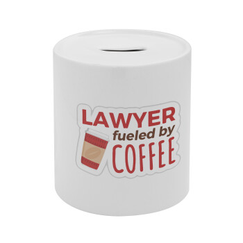 Lawyer fueled by coffee, Κουμπαράς πορσελάνης με τάπα