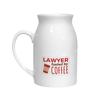 Lawyer fueled by coffee, Milk Jug (450ml) (1pcs)