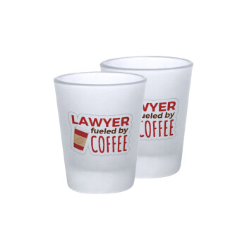 Lawyer fueled by coffee, Σφηνοπότηρα γυάλινα 45ml του πάγου (2 τεμάχια)
