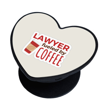 Lawyer fueled by coffee, Phone Holders Stand  καρδιά Μαύρο Βάση Στήριξης Κινητού στο Χέρι