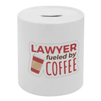 Lawyer fueled by coffee, Κουμπαράς πορσελάνης με τάπα