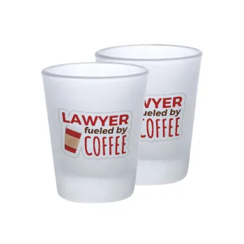 Lawyer fueled by coffee, Σφηνοπότηρα γυάλινα 45ml του πάγου (2 τεμάχια)
