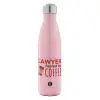 Μεταλλικό παγούρι θερμός Ροζ Ιριδίζον (Stainless steel), διπλού τοιχώματος, 500ml