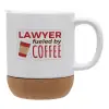 Ceramic coffee mug Cork (MAT), 330ml