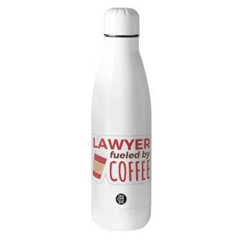 Lawyer fueled by coffee, Metal mug thermos (Stainless steel), 500ml