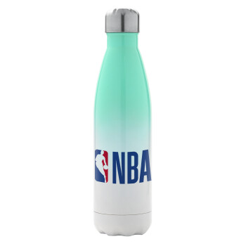 NBA Classic, Metal mug thermos Green/White (Stainless steel), double wall, 500ml