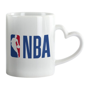 NBA Classic, Mug heart handle, ceramic, 330ml