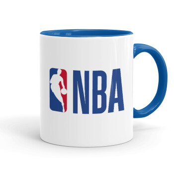 NBA Classic, Κούπα χρωματιστή μπλε, κεραμική, 330ml