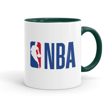 NBA Classic, Κούπα χρωματιστή πράσινη, κεραμική, 330ml
