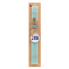 Easter Set, wooden keychain & aromatic flat Easter candle (30cm) (TURQUOISE)