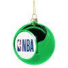 Green Christmas tree ornament ball 8cm