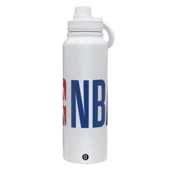 NBA Classic, 1L Stainless Steel Thermal Bottle with Phone Holder & Double Wall Insulation