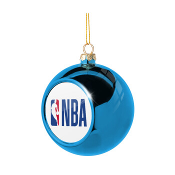 NBA Classic, Blue Christmas tree ball ornament 8cm