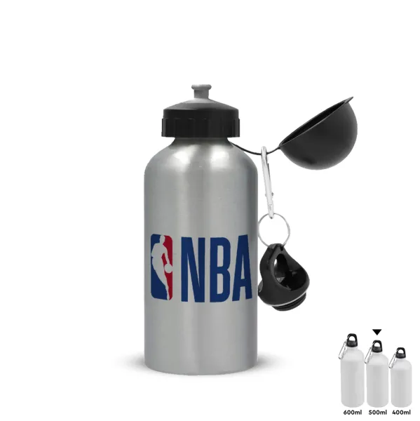NBA Classic — Metallic water jug, Silver, aluminum 500ml