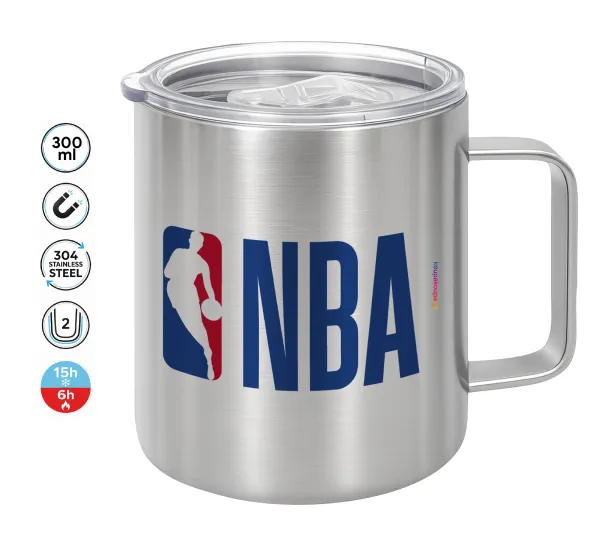 NBA Classic — Double-walled stainless steel mug 300ml with temperature-retaining lid