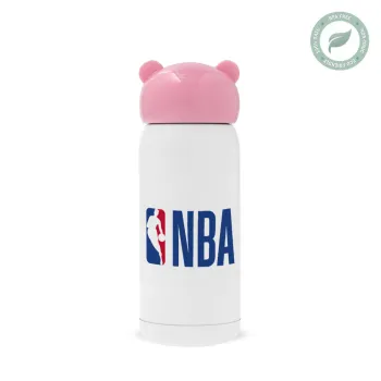 NBA Classic, Ροζ ανοξείδωτο παγούρι θερμό (Stainless steel), 320ml