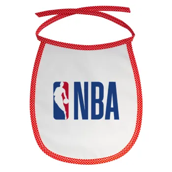 NBA Classic, Σαλιάρα μωρού αλέκιαστη με κορδόνι Κόκκινη