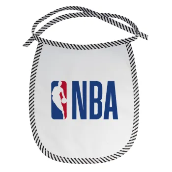 NBA Classic, Σαλιάρα μωρού αλέκιαστη με κορδόνι Μαύρη