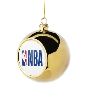 NBA Classic, Golden Christmas tree ball ornament 8cm